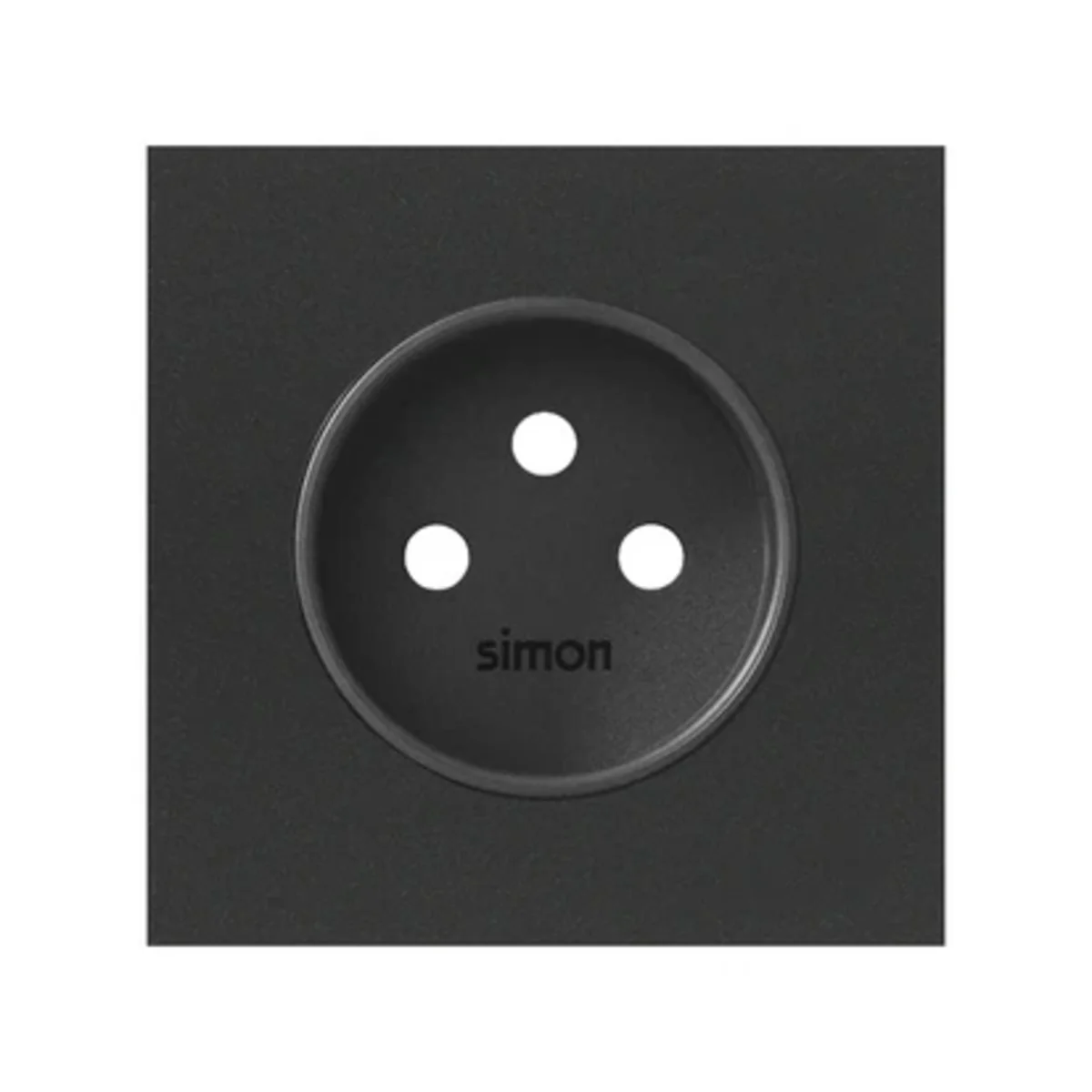 Simon 100 W100-10000068x-238 Pokrywa gniazda pojedynczego; czarny mat 10000068-238