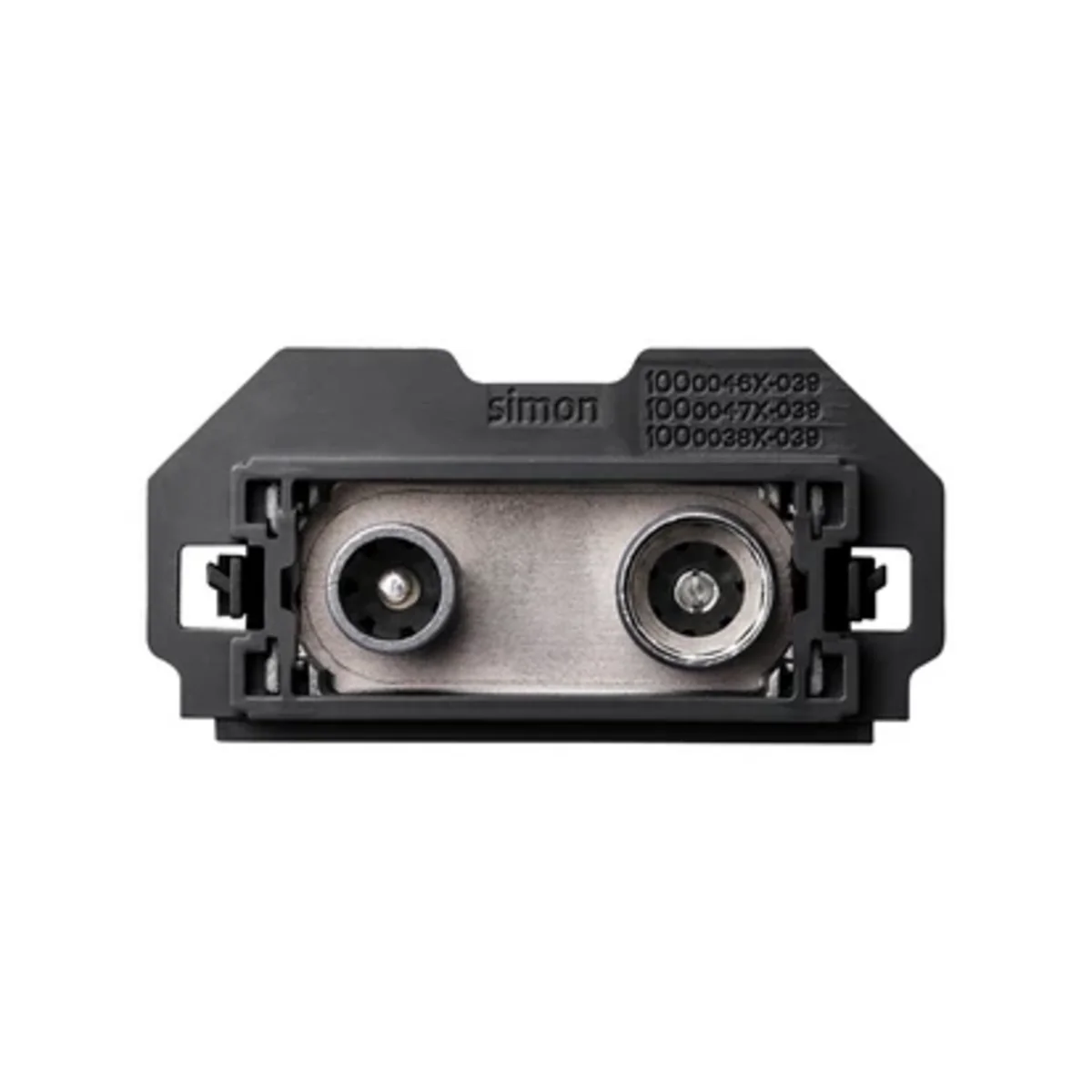 Simon 100 W100-10000466x-039 Gniazdo antenowe R/TV-SAT końcowe (mechanizm 1/2, bez ramki montażowej), zaciski śrubowe 10000466-039 - obrazek 1