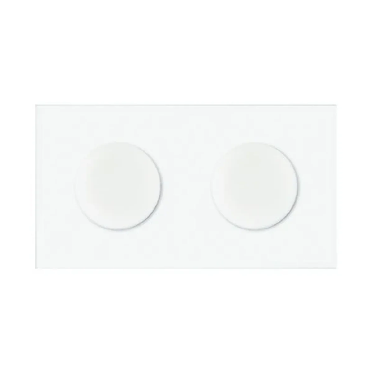 Simon 100 W100-10020191x-230 Panel 2-krotny IP44: 2 gniazda zasilające; biały mat 10020191-230 - obrazek 1