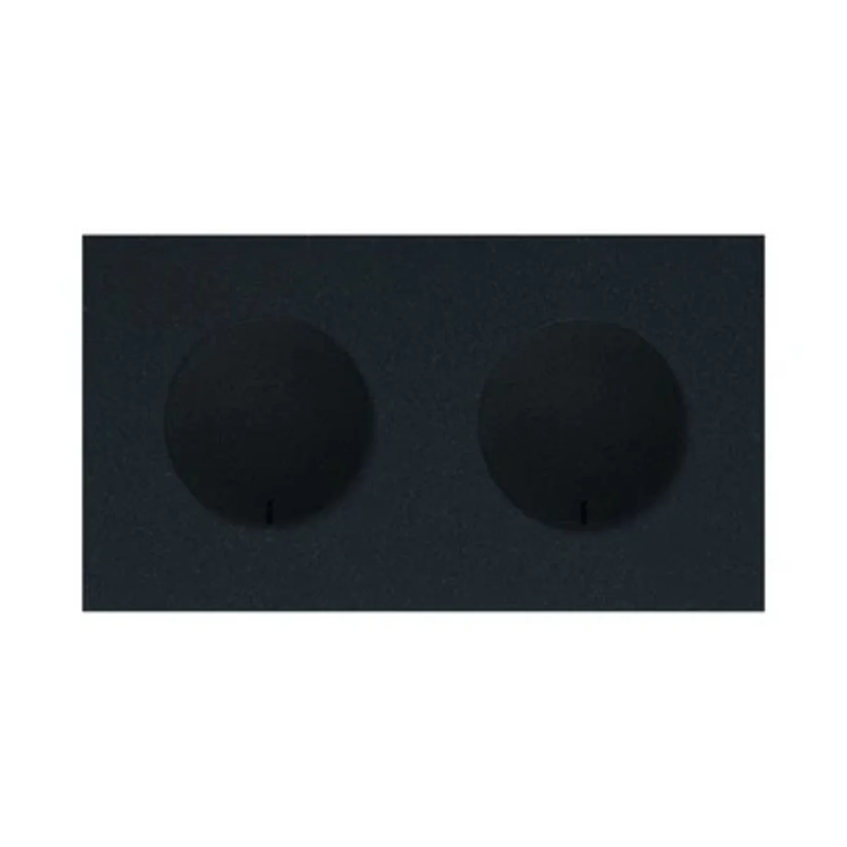 Simon 100 W100-10020191x-238 Panel 2-krotny IP44: 2 gniazda zasilające; czarny mat 10020191-238 - obrazek 1