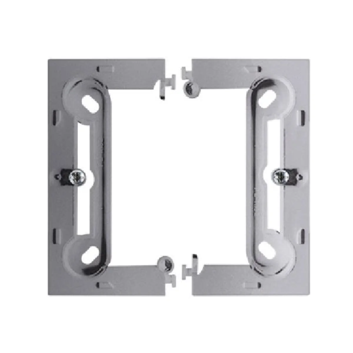 SIMON 15 Puszka natynkowa głęboka pojedyncza składana metalizowana aluminium mat PSC-026 - obrazek 1