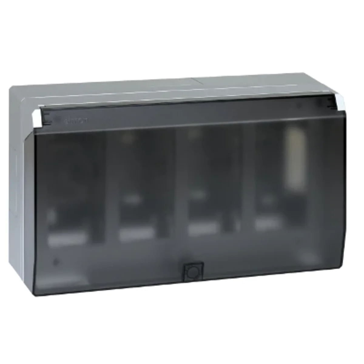 SIMON 500 Obudowa natynkowa z pokrywą 4-modułowa 8xK45 kompletna aluminium 51040004-033