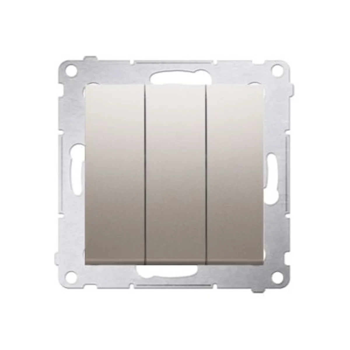 SIMON 54 Łącznik potrójny z podświetleniem LED (moduł) 10AX 230V złoty mat DW31L.01/44 - obrazek 1