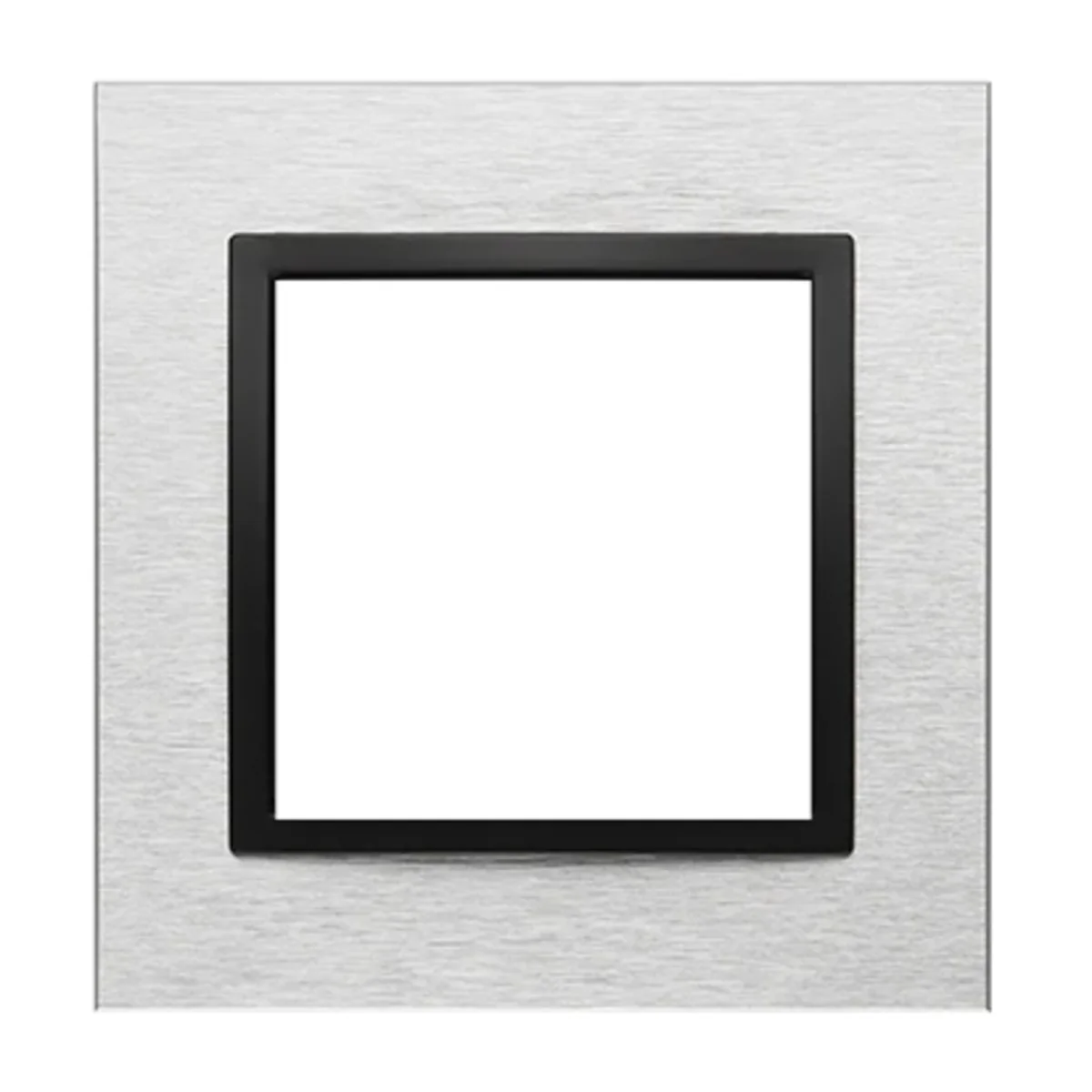 Simon 54 Nature WMDZ-0110xS-082 Ramka 1-krotna Nature-Metal, INOX NERO, IP20/IP44* (*IP44-należy zastosować uszczelkę ramki DUN1) DRN1/82 - obrazek 1