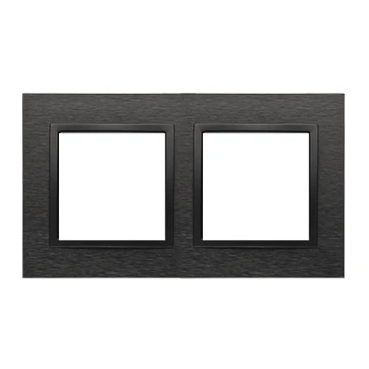 Simon 54 Nature WMDZ-0120xS-083 Ramka 2-krotna Nature-Metal, INOX DARK, IP20/IP44* (*IP44-należy zastosować zestaw uszczelek DUN2) DRN2/83 - obrazek 1